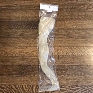 Blonde halo style extensions